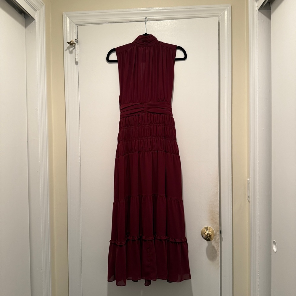 Derek Lam 10 Crosby Junia Sleeveless Tiered Midi Dress - Picture 3 of 13